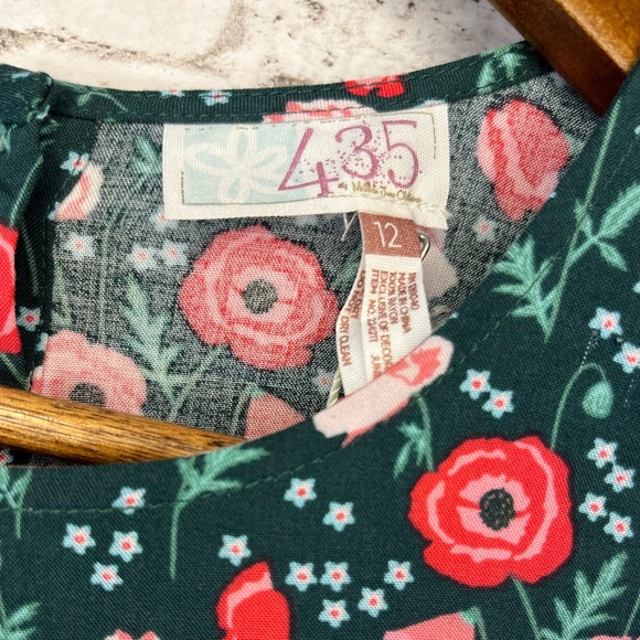 435 by Matilda Jane Floral Flowy Top Girl Size 12 NWT - Picture 6 of 8